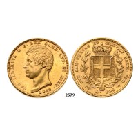 05.05.2013, Auction 2/2579. Italy, Sardinia, Carlo Roberto, 1831-­1849, 100 Lire 1832­-P, Genova, GOLD