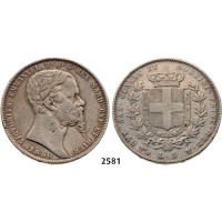 05.05.2013, Auction 2/2581. Italy, Sardinia, Vittorio Emanule II, 1849-­1861, 5 Lire 1850-­P, Turin, Silver