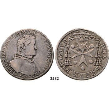 05.05.2013, Auction 2/2582. Italy, Tuscany, Ferdinando I. deMedici, 1587-­1609, Piastra 1588, Florence, Silver