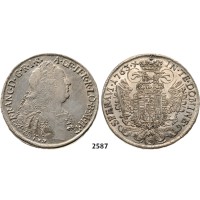 05.05.2013, Auction 2/2587. Italy, Tuscany, Franz II. of Lothringen, 1746­-1765, Tallero 1763-­IZV, Florence, Silver