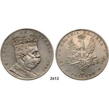 05.05.2013, Auction 2/2612. Italy, Eritrea, Umberto I, 1889-­1900, Tallero 1891, Rome, Silver