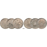 05.05.2013, Auction 2/2628. Mexico, Lots, Silver lot, 3 coins!