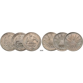 05.05.2013, Auction 2/2628. Mexico, Lots, Silver lot, 3 coins!