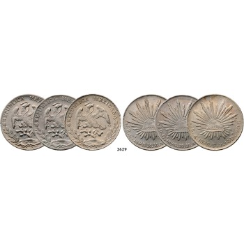 05.05.2013, Auction 2/2629. Mexico, Lots, Silver lot, 3 coins!