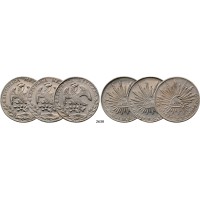 05.05.2013, Auction 2/2630. Mexico, Lots, Silver lot, 3 coins!