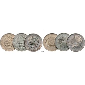 05.05.2013, Auction 2/2638. Mexico, Lots, Silver lot, 3 coins!