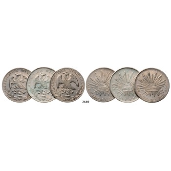 05.05.2013, Auction 2/2640. Mexico, Lots, Silver lot, 3 coins!