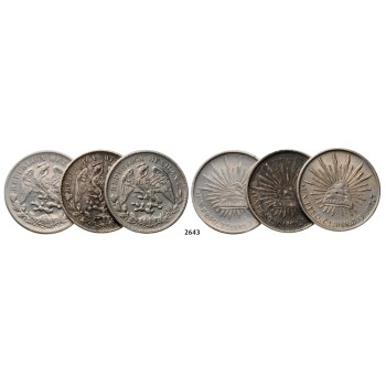 05.05.2013, Auction 2/2643. Mexico, Lots, Silver lot, 3 coins!