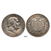 05.05.2013, Auction 2/2647. Montenegro, Nicholas I, 1860-­1918, 5 Perpera 1912, Vienna, Silver