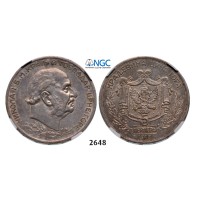 05.05.2013, Auction 2/2648. Montenegro, Nicholas I, 1860-­1918, 5 Perpera 1912, Vienna, Silver, NGC XF45