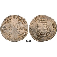 05.05.2013, Auction 2/2662. Netherlands, Spanish Netherlands, 1556­-1714, ½ Patagon 1568, Nimwegen, Silver