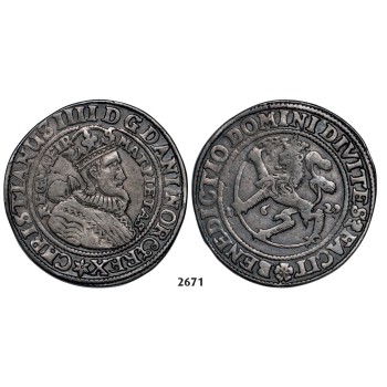 05.05.2013, Auction 2/ 2671. Norway, Christian IV, 1588­-1648, ½ Speciedaler 1629, Christiania, Silver