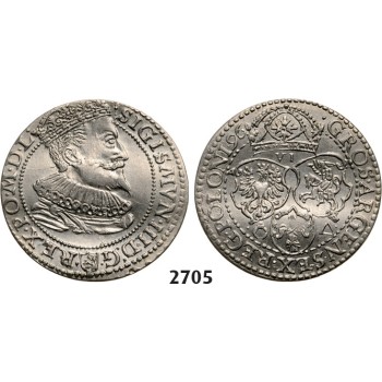05.05.2013, Auction 2/2705. Poland, Sigismund III. Vasa, 1587­-1632, 6 Groschen (Szóstak) 1596, Malbork (Marienburg) Silver