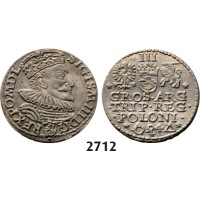 05.05.2013, Auction 2/2712. Poland, Sigismund III. Vasa, 1587­-1632, 3 Groschen (Trojak) 1594, Malbork (Marienburg) Silver