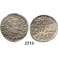 05.05.2013, Auction 2/2713. Poland, Sigismund III. Vasa, 1587­-1632, 3 Groschen (Trojak) 1595-­I/F, Olkusz, Silver