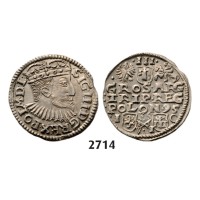 05.05.2013, Auction 2/2714. Poland, Sigismund III. Vasa, 1587­-1632, 3 Groschen (Trojak) 1595­-I/F­S/C, Bydgoszcz (Bromberg), Silver