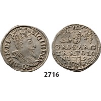 05.05.2013, Auction 2/2716. Poland, Sigismund III. Vasa, 1587­-1632, 3 Groschen (Trojak) 1595­-I/F, Wschowa (Fraustadt) Silver