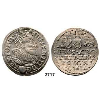 05.05.2013, Auction 2/2717. Poland, Sigismund III. Vasa, 1587­-1632, 3 Groschen (Trojak) 1596, Malbork (Marienburg) Silver