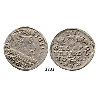 05.05.2013, Auction 2/2732. Poland, For Lithuania, 3 Groschen (Trojak) 1601, Vilnius, Silver