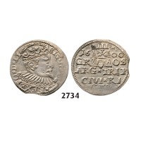 05.05.2013, Auction 2/ 2734. Poland, For Lithuania, 3 Groschen (Trojak) 1600, Riga, Silver