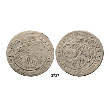 05.05.2013, Auction 2/2737. Poland, John II Casimir, 1648-­1668, 6 Groschen (Szóstak) 1657, Cracow, Silver