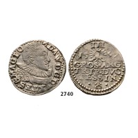 05.05.2013, Auction 2/2740. Poland, Duchy of Cieszyn (Silesia), Adam Waclaw, 1579-­1617, 3 Groschen (Trojak) 1597, Silver