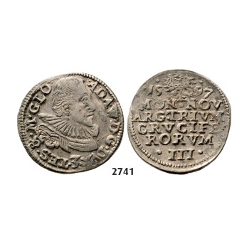 05.05.2013, Auction 2/2741. Poland, Duchy of Cieszyn (Silesia), Adam Waclaw, 1579-­1617, 3 Groschen (Trojak) 1597, Silver