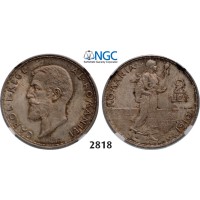 05.05.2013, Auction 2/2818. Romania, Carol I, 1866­-1914, 2 Lei 1910, Hamburg, Silver, NGC MS64