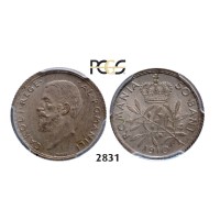 05.05.2013, Auction 2/2831. Romania, Carol I, 1866­-1914, 50 Bani 1910, Brussels, Silver , PCGS MS65