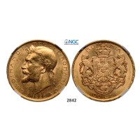 05.05.2013, Auction 2/2842. Romania, Ferdinand I, 1914-­1927, 100 Lei 1922, London, GOLD, NGC MS62