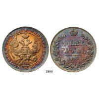 05.05.2013, Auction 2/2880. Russia, Nicholas I, 1826-­1855, Rouble (Rubel) 1843-­СПБ/АЧ, St. Petersburg, Silver