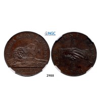 05.05.2013, Auction 2/2988. Sierra Leone, British Colony-­Sierra Leone Company, Cent 1791, Bronze, NGC PF63BN