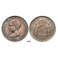 05.05.2013, Auction 2/3030. Spain, Alfonso XIII, 1886­-1931, 5 Pesetas 1888 (88) MP­M, Madrid, Silver