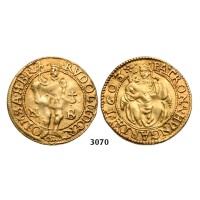 05.05.2013, Auction 2/3070. Transylvania, Habsburg occupation under Rudolph II, 1598­-1604, Ducat 1603­-NB, Nagybanya, GOLD