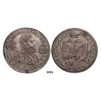 05.05.2013, Auction 2/3086. Transylvania, Rudolph II, 1576­-1608, Taler 1599-­NB, Nagybanya, Silver