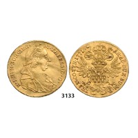 05.05.2013, Auction 2/ 3133. Transylvania, Maria Theresia, 1740-­1780, Ducat 1771­-H/G, Karlsburg, GOLD