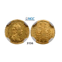 05.05.2013, Auction 2/3136. Transylvania, Maria Theresia, 1740-­1780, ¼ Ducat 1749, Karlsburg, GOLD, NGC MS63