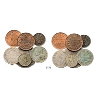 05.05.2013, Auction 2/3172. Various Lots, Mixed Silver/Copper/Brass lot, 7 coins!