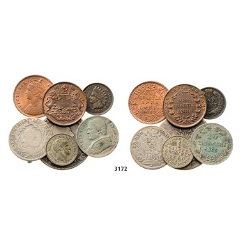 05.05.2013, Auction 2/3172. Various Lots, Mixed Silver/Copper/Brass lot, 7 coins!