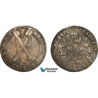 A7/236, Germany, Brunswick-Luneburg-Celle, Christian, Taler 1624 HP, Andreasberg Mint, Silver (29.00 g) Dav-6479, Dark toning with much luster, EF