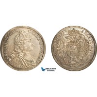 A7/40, Austria, Karl VI, Taler 1738, Hall Mint, Silver (28.83 g), Dav-1055, Old toning! EF-UNC
