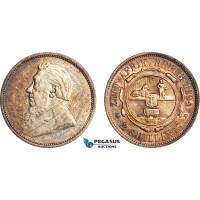 AI652, South Africa (ZAR) 2 Shillings 1894, Pretoria Mint, Silver, dark toning, aEF