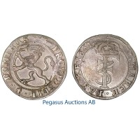 A43, Norway, Frederik III, 2 Mark 1661, Christiania, Silver (10.78g) NM156D