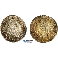 A6/11, Austria (Bohemia) Leopold I, 3 Kreuzer 1685 C I K, Kuttenberg Mint, Silver (1.64g) Choice UNC