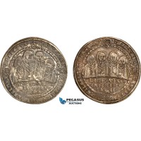 A7/268, Germany, Saxe-Old-Weimar, Johann Ernst and his seven brothers, Taler 1611 WA, Saalfeld Mint, Silver (28.99 g) Dav-7523, Old cabinet toning! VF-EF