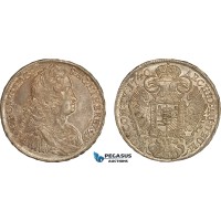 A7/313, Hungary, Karl VI, Taler 1740 KB, Kremnitz Mint, Silver (28.79 g) Dav-1062, Old cabinet toning, Very lustrous! EF-UNC