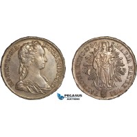 A7/314, Hungary, Maria Theresia, Taler 1742 KB, Kremnitz Mint, Silver (28.73 g) Dav-1125, Cleaned long ago and retoned! EF