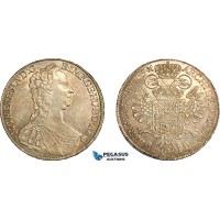 A7/46, Austria, Maria Theresia, Taler 1765 G, Günzburg Mint, Silver (28.08 g), Dav-1147, Without "SC" below bust, Light hairlines but yet very lustrous! EF+