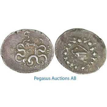 A81, Mysia, Pergamon (ap. 123-104 BC) Cistophoric Tetradrachm Silver (12.31g) PER/BO