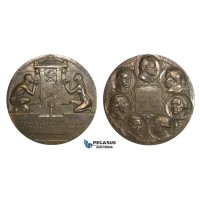 AA018, Sweden, Bronze Art Nouveau Medal 1908 (Ø70mm, 138g) by Lindberg, Swedish Medical Association Centenary